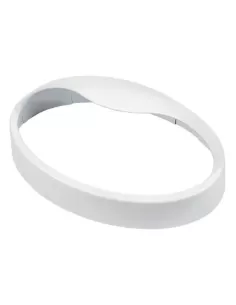 Cubierta de párpado horizontal blanca Fanton 62745 para plafón ovalado de 100 W