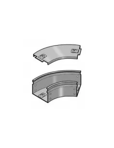 Legrand 31ajc200z p31 45° flat curve 200x75 galvanized