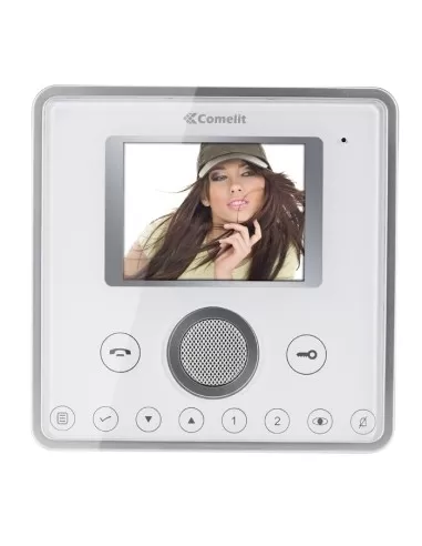 Comelit 6101w planux series hands-free color monitor white