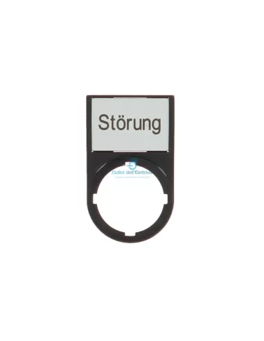 Portaetiquetas Eaton M22s-st-d8 30x50mm negro