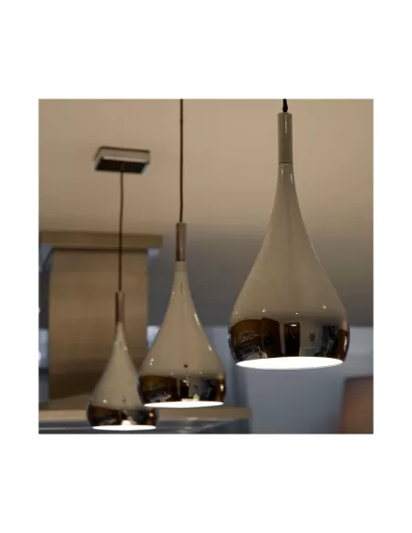 Fabbian Bijou d75a01 15 medium suspension gu10 75w chrome d 78mm h 250//2000mm