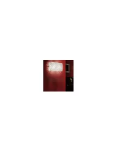 Murano due-diamante p-parete 2x75w e27 diff cristal transp