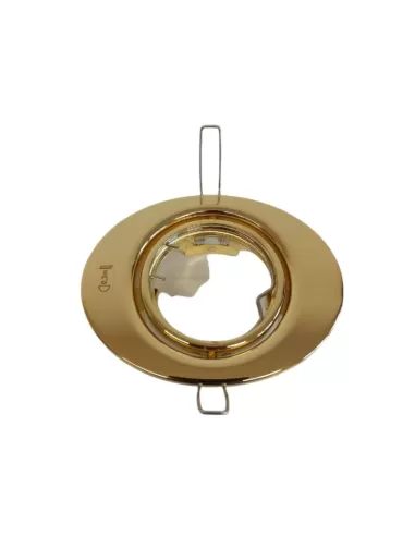 Domino led 84820-57s argonauti ovale orientabile gx53 ottone