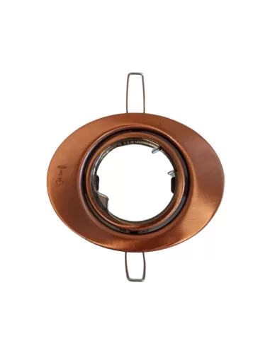 Domino led 84820-76s argonauti ovalado ajustable gx53 cobre cobre