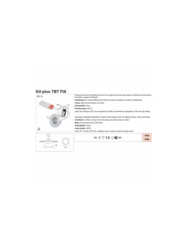 Relco 30602 kit plus cellule fixe 1x50w 3000k blanc