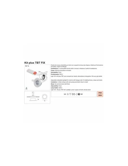 Relco 30602 kit plus fisso cell 1x50w 3000k white