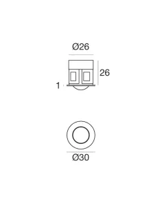 Lampe Linea 86407G10 Picrol 1 1 LED 1 W chromée