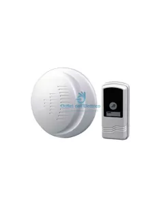 Tecnid t3016csf 3xaa wireless round doorbell