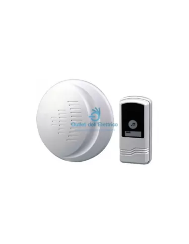 Tecnid t3016csf campanello rotondo senza fili 3xaa