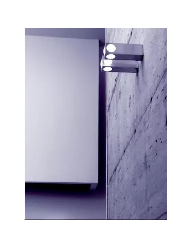 Viabizzuno a6 523 12 tulp 2 applique murale 40w e14 en aluminium