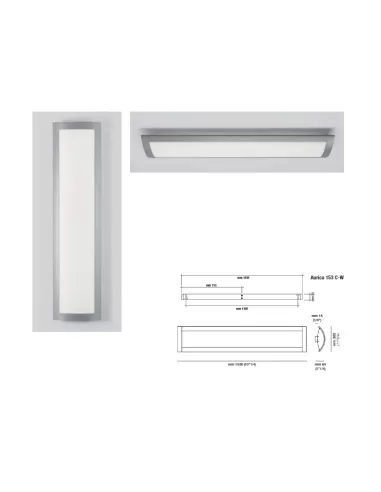 Tre ci luce b028 29 aurica 63 c-w ip40 es-e 2x40w 2g11 gris
