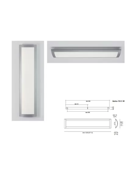 Tre ci luce b028 29 aurica 63 c-w ip40 es-e 2x40w 2g11 gris