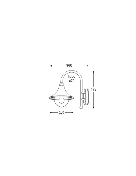 Poliplast 400408 farol empalme pared e27 60w ip44 elena negro Poliplast 400408 farol empalme pared e27 60w ip44 elena negro