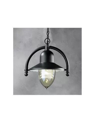 Garden light-porto180-sosp blu ral501 e27