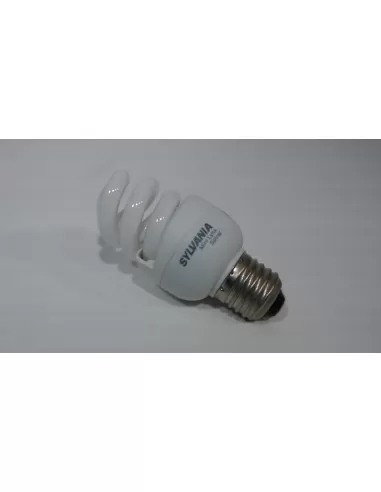Lampe fluorescente spirale courte Sylvania 0024820, 11 W, culot E27, 2700 K
