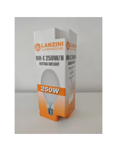 Lampe à halogénures métalliques ellisoïdale Lanzini MH-E 250 W // lumière du jour naturelle E40
