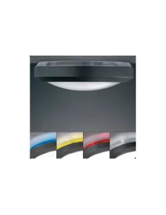 Plafonnier Krea Design 40005, modèle AT-BL, 1 x 26 W, IP65, bleu anthracite