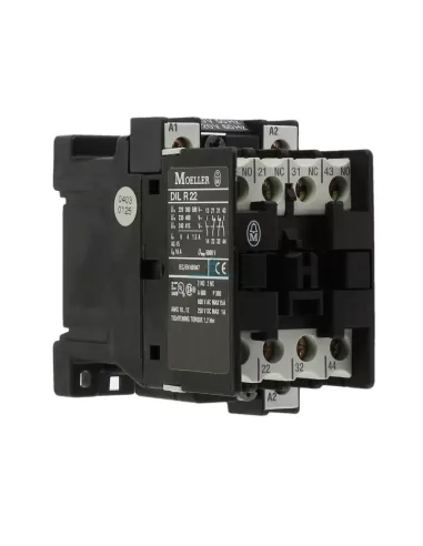 Eaton 043777 Dilr22 Hilfsschütz 110–120 V, 50/60 Hz, 2 Öffner, 2 NA