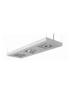 Suspension Quattrobi 6709 01 Falea 2x54W T5 blanc lumière directe et indirecte, optique Lamel