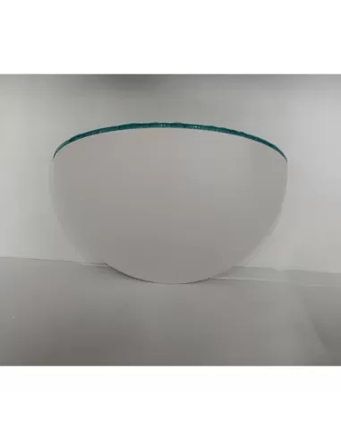 Buzzi & buzzi 7021-53 applique coral e27 bianco con cornice verde acqua