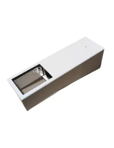 Leucos 0305308363503 alias wall white halogen wall light b15d 150w satin glass