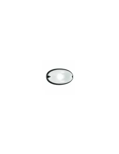 Plafon  ovale 200 nera