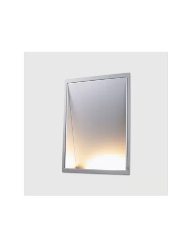 Small side recessed wall light 234x174 r7s 100w 230v grey