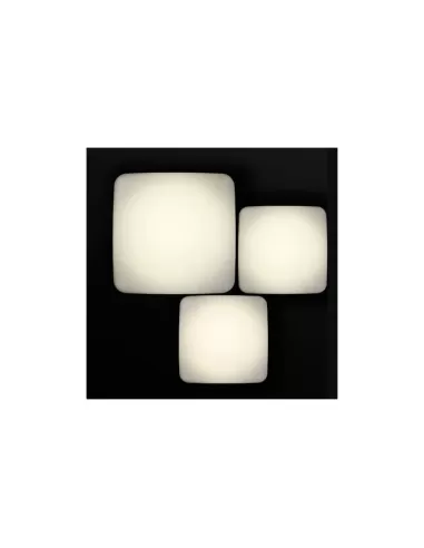 PLAFON.QUADR.A LED blanc Q2 16W 3000K DIFF.SAT.220V IP66