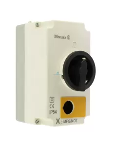 Eaton Z-mfg/not rotary switch with ip54 enclosure on-off with emergency stop