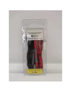 Amra p01295475z cables de prueba universales cable recto de 4 mm (r//n) bl