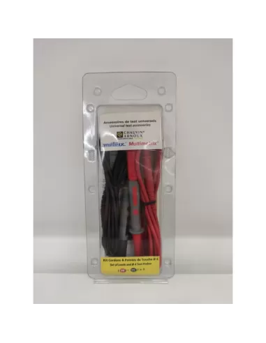 Amra p01295475z cables de prueba universales cable recto de 4 mm (r//n) bl