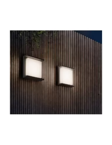 Zafferano ld0138g3 alu wall 154x154x61mm dark gray