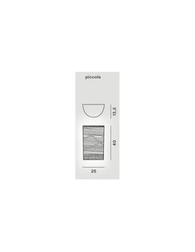 Foscarini 1820052 10 arbres petit mur blanc