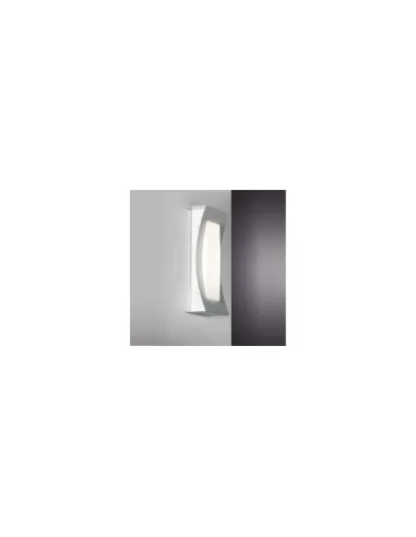 Ego luce 4303 40 voile applique//plafonnier 2x39w g5 t5 diffuseur opale métal gris
