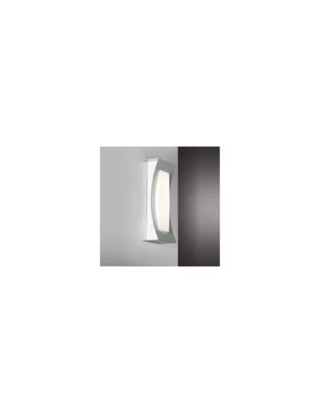 Applique/plafonnier Ego Luce 4303 40 Sail, 2 x 39 W G5 T5, diffuseur opale en métal gris