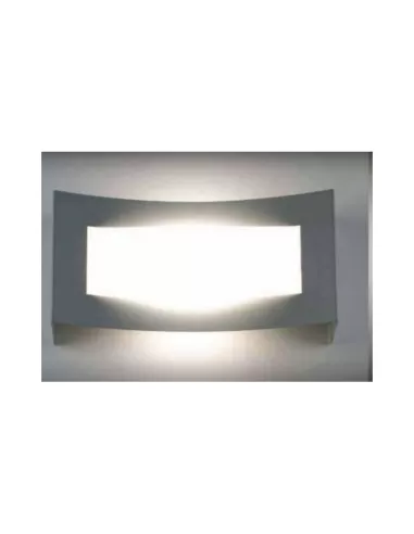 Ego luce 4303 40 sail wall/ceiling lamp 2x39w g5 t5 grey metal opal diffuser
