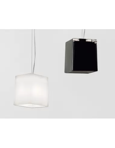 Suspension Ego Luce 1147 55 Alea G9 60W chromée en verre 120x100x100 mm