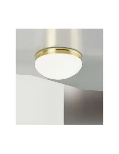 Ego luce 5016 22 disque de plafond 75w e27 laiton chromé