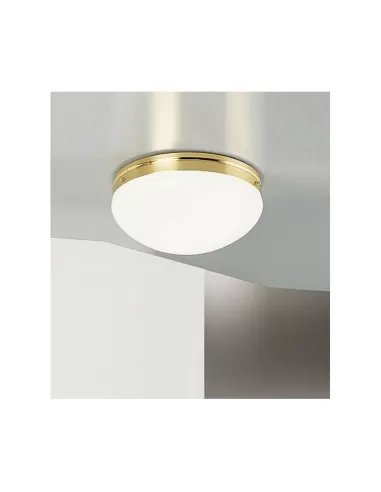 Ego luce 5016 22 techo disco 75w e27 latón cromado