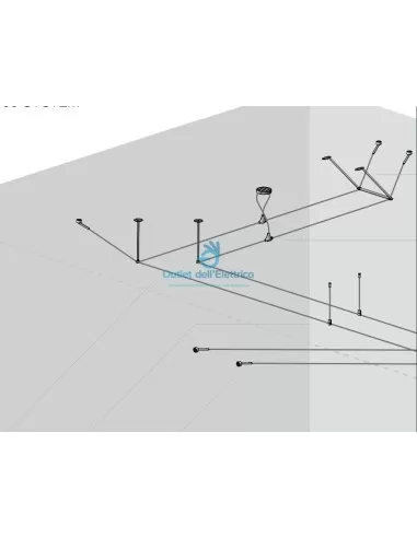 Câble de remplacement pour alimentation Linea Light TR4150-20, 1 cond f acc mt 20