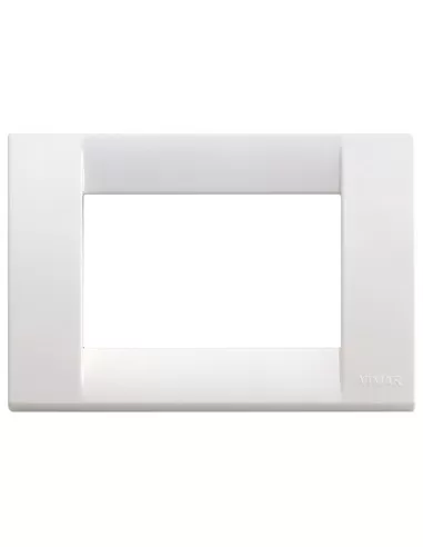 Vimar 16743.01 Idea plaque en technopolymère 3 places en blanc brillant