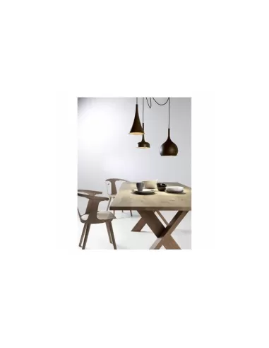 LEDS C4 00-3687-CI-CIV1  Sospensione sixties 1xled 8,7w color marron scuro