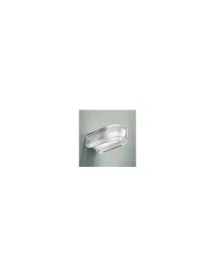 Artic 1 pared halógena g9 75w acero pulido cristal transparente