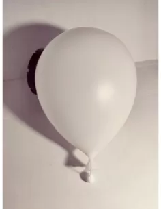 Bilumen large wall ceiling ballon lamp with thermoplastic diffuser 75w e27 white