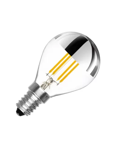 Ge lighting 19828 40d1//sb//e14 sfera testa argentata 40w