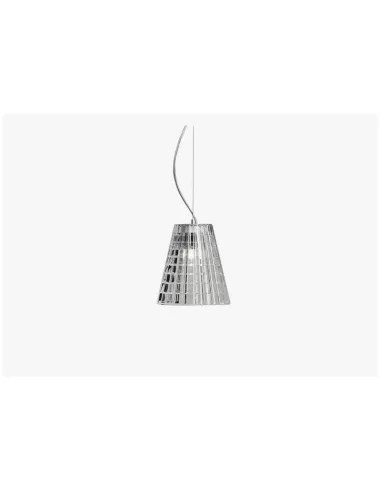 Fabbian flow sospensione cristallo trasparente dia 120 1xg9 60w