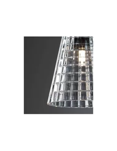 Fabbian flow sospensione cristallo trasparente dia 120 1xg9 60w