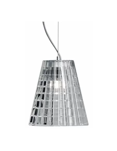 Fabbian flow suspension clear crystal dia 120 1xg9 60w