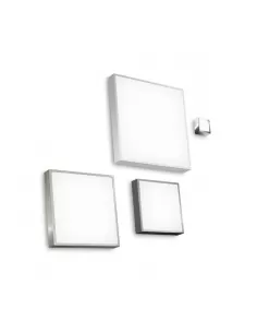 Ligne lumineuse 71649, boîtier 340 x 340 x 65 mm, RAL 9010, 2G10, 36 W