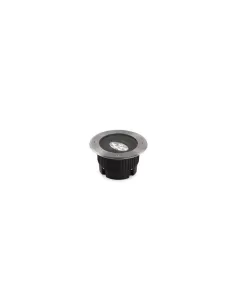 Spot encastré au sol Gea 55-9226-54-37, 12 LED 1,2 W 12 V, boîtier rond en aluminium IP65